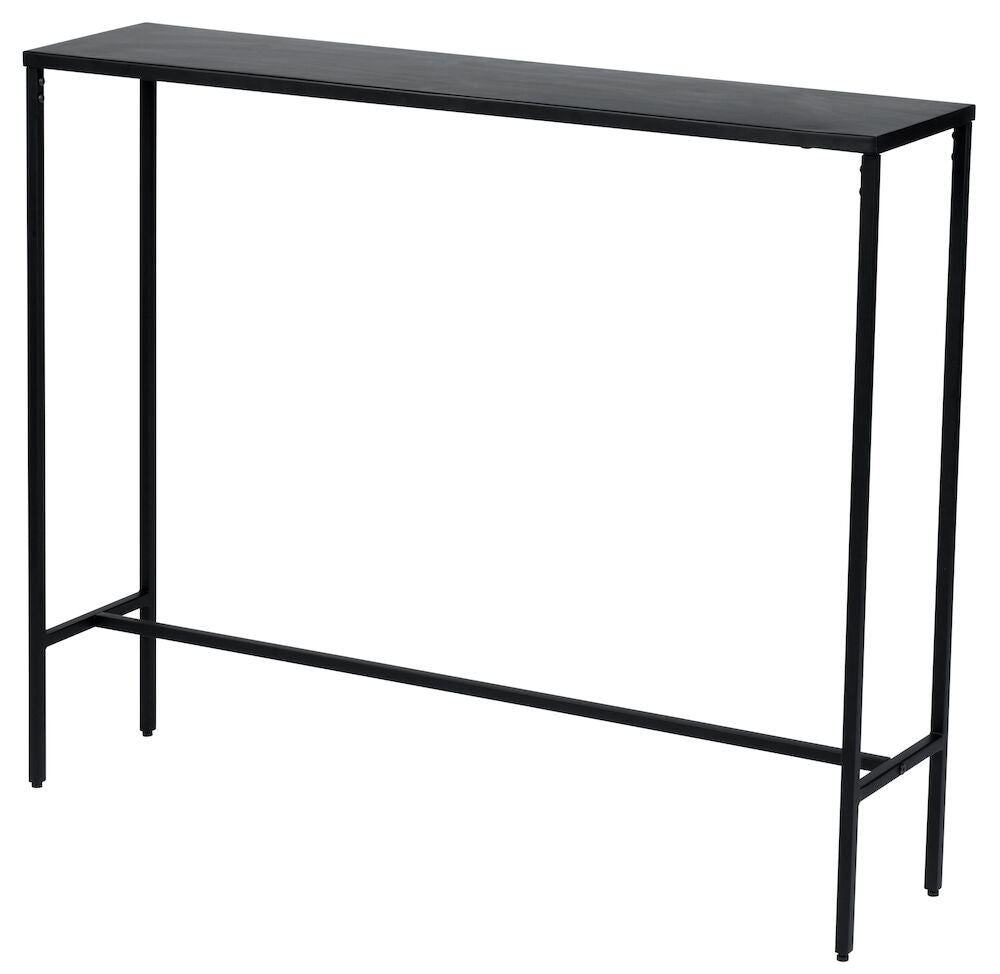 Avlastningsbord Vincent 100x24x85 cm Svart Metall