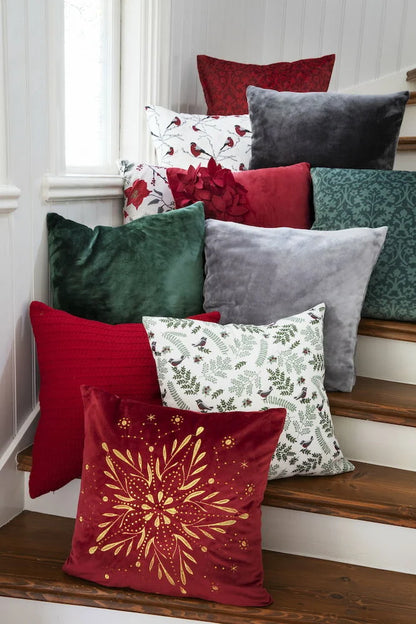 Kuddfodral Fia Ljusgrå Polyester Passar 50x50 cm