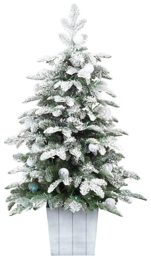 Dekorationsgran 100 cm, 80 LED Multifärgad