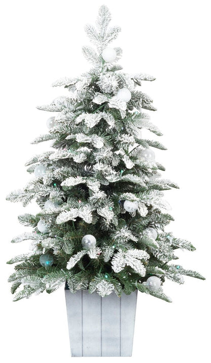 Dekorationsgran 100 cm, 80 LED Multifärgad
