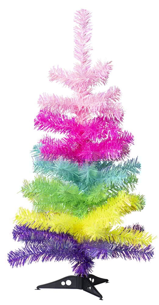 Julgran 60 cm PET Regnbåge