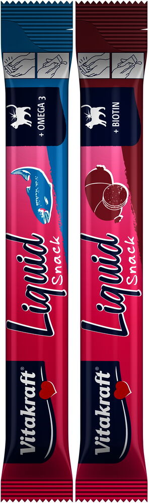 Kattgodis Vitakraft Liquid Snack 16x15 g Lever & Lax
