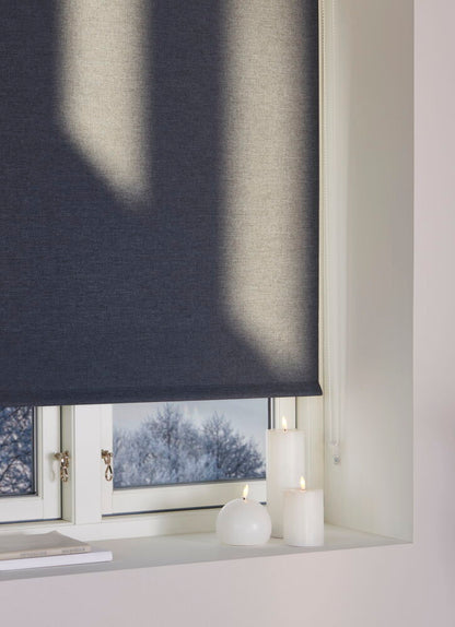 Mörkläggande rullgardin Melanie 100x185 cm Mörkgrå Polyester