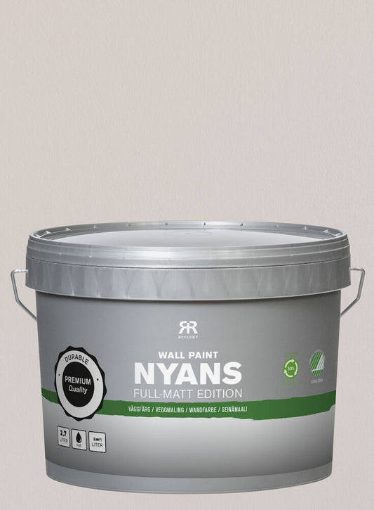 Väggfärg Nyans Full Matt Edition 2,7 liter Discrete Pink Närmaste NCS-kod: S2005-Y80R