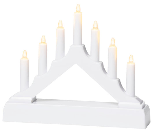 Adventsljusstake Avesta 7 lampor Batteridriven med timer