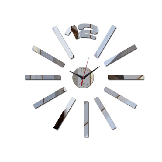 real hot sale quartz wall watch mirror fairy moon stickers decal home decoration clock decor  living room