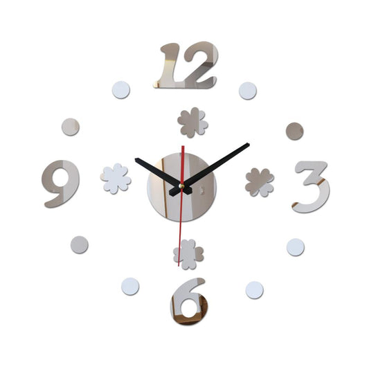 new watch wall clock home decoration modern diy acrylic mirror stickers quartz needle safe design decor  sale