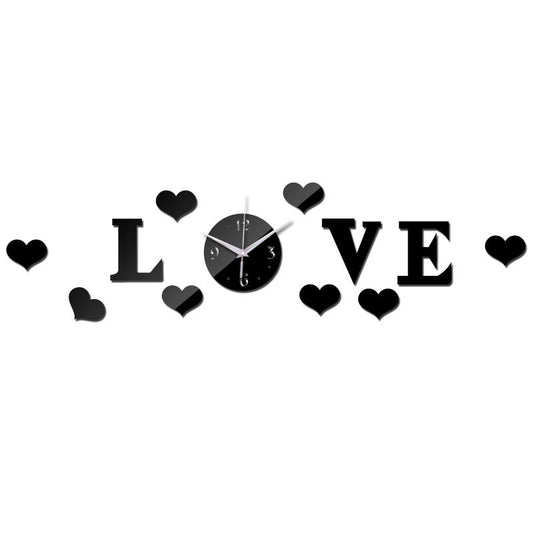 New 3d Clock Wall Clocks Living Room Modern Circular Reloj De Pared Large Decorative Digital Watch  Stickers