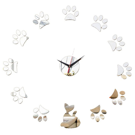 2018 New mirror Wall Clocks Europe Design Reloj De Pared Large Decorative Clocks 3d Acrylic art clock Living Room free shipping