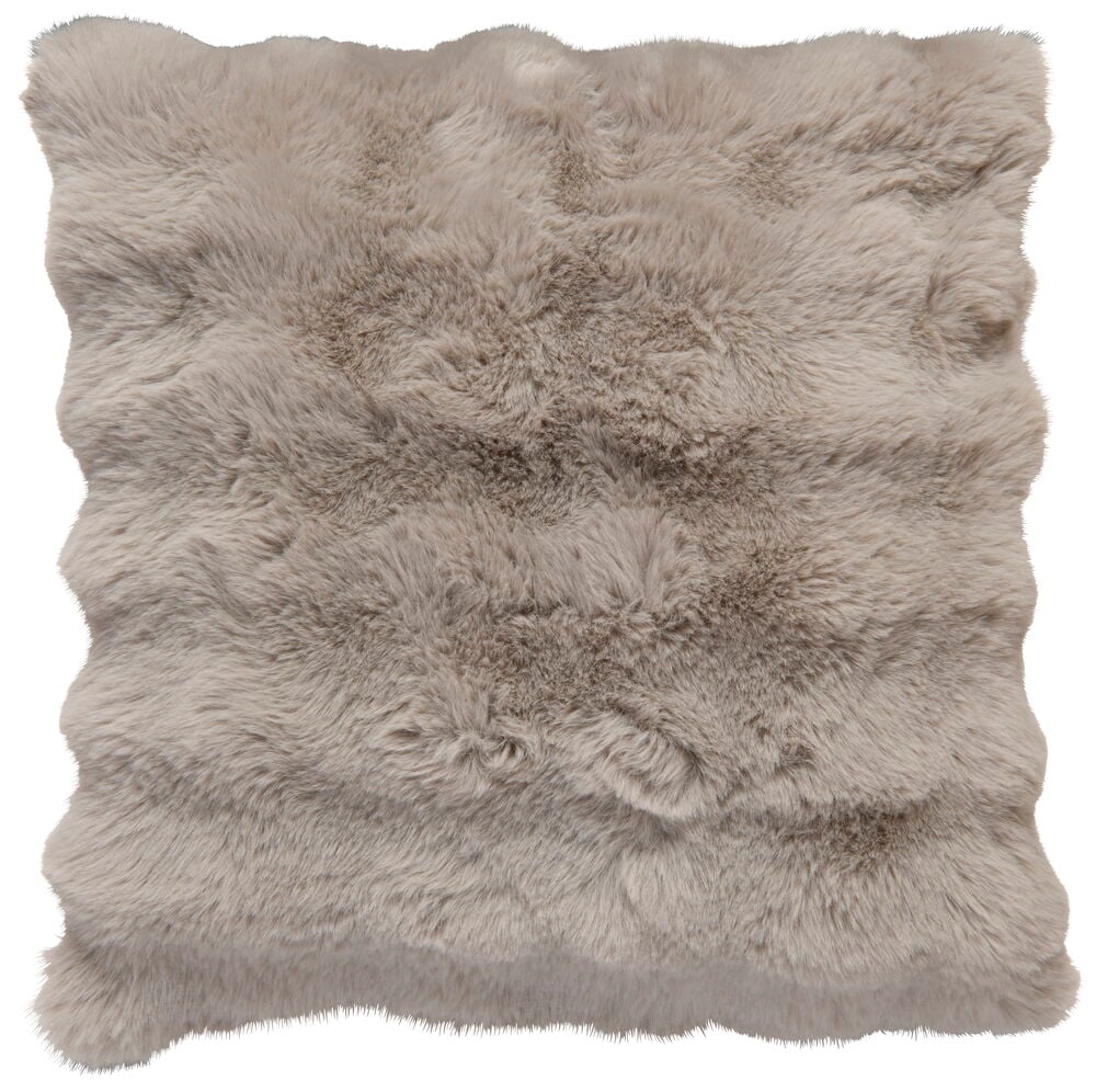 Kuddfodral Fluff Beige Polyester Passar innerkudde 50x50 cm