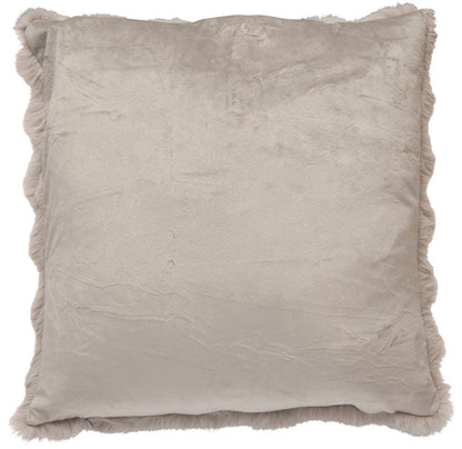 Kuddfodral Fluff Beige Polyester Passar innerkudde 50x50 cm