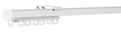Sats med U-skena för gardin 150 cm Vit