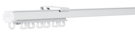 Sats med U-skena för gardin 150 cm Vit
