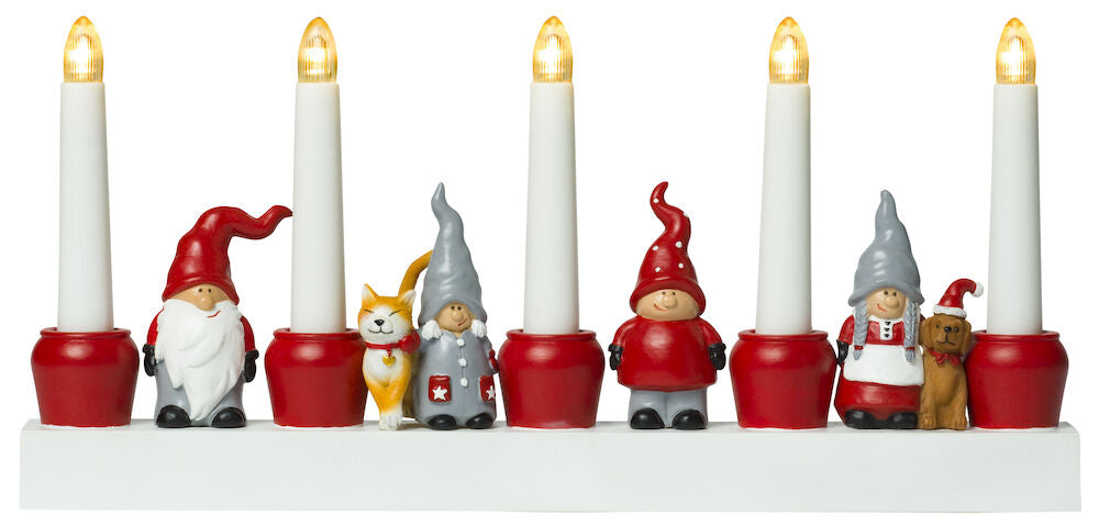 Adventsljusstake Santa Adventsljusstake Santa