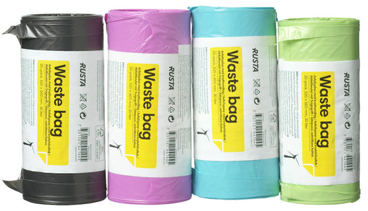 Avfallspåse 30 l 20 -pack Neon Med handtag