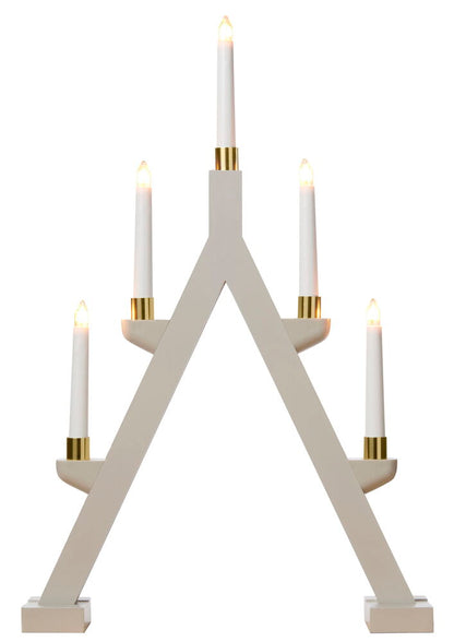 Adventsljusstake Jularbo 5 lampor Beige