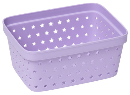 Förvaringskorg Star 16,6x12,5x7,5 cm 1 liter Lila Plast