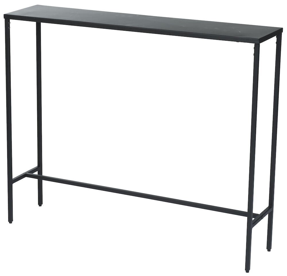 Avlastningsbord Vincent 100x24x85 cm Svart Metall