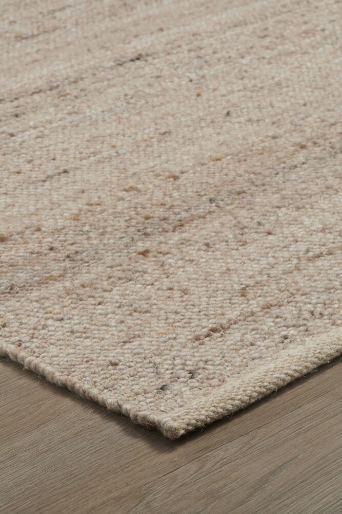 Matta i ullblandning Elsaform Asta 160x230 cm Beige 65% ull / 26% polyester / 9% övriga fibrer