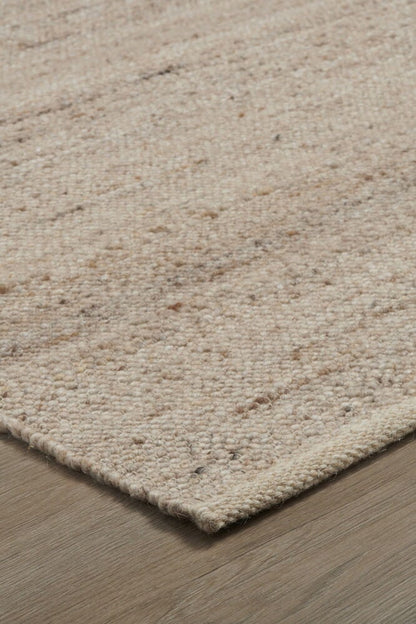 Matta i ullblandning Elsaform Asta 160x230 cm Beige 65% ull / 26% polyester / 9% övriga fibrer