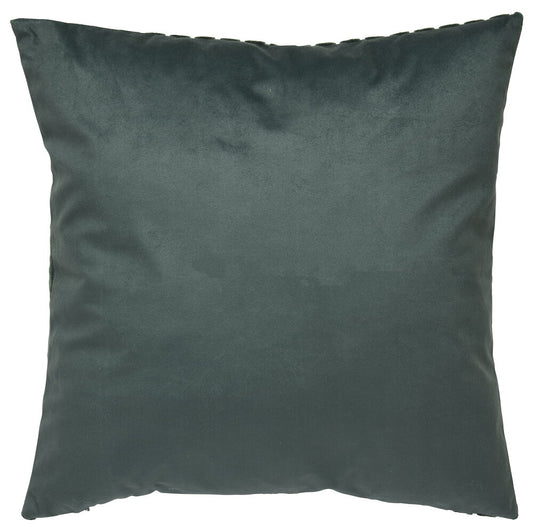 Kuddfodral Line Mörkgrön Polyestersammet Passar innerkudde 50x50 cm