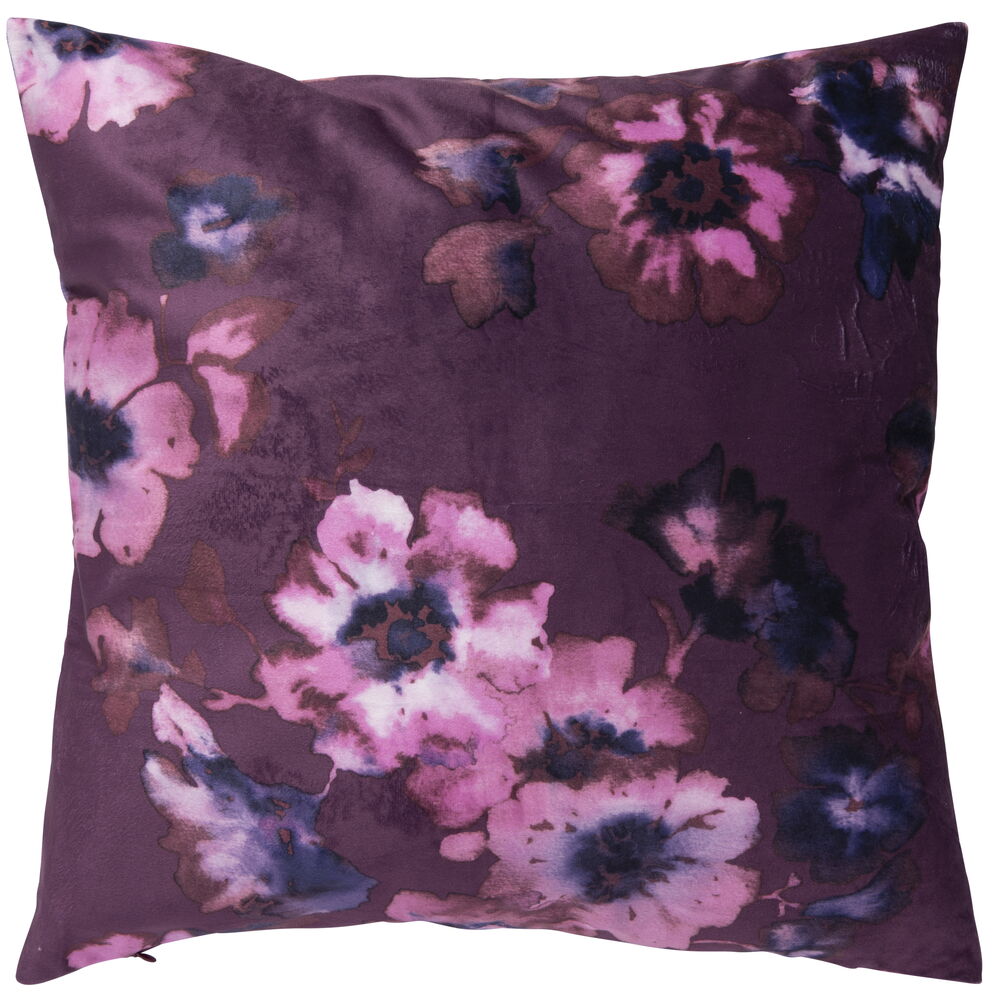 Kuddfodral Ines Blackberry Polyestersammet Passar innerkudde 50x50 cm