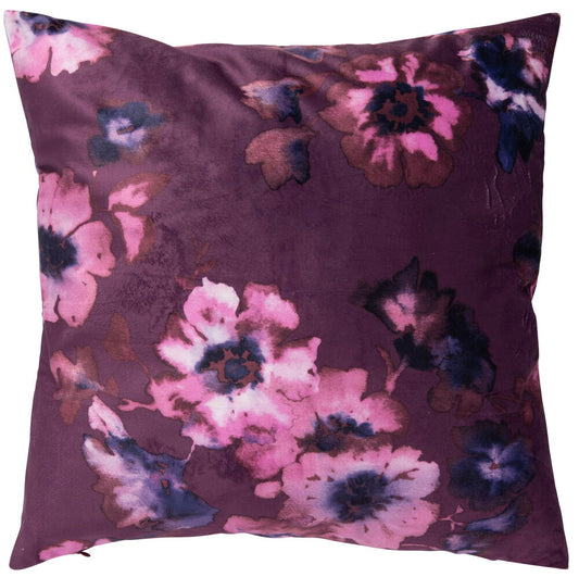 Kuddfodral Ines Blackberry Polyestersammet Passar innerkudde 50x50 cm