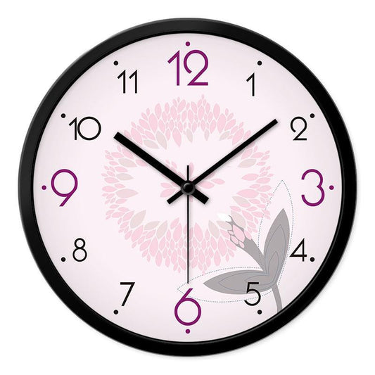 Flower wall clock living room modern minimalist atmosphere Fashion home personality decorative quartz creative clock